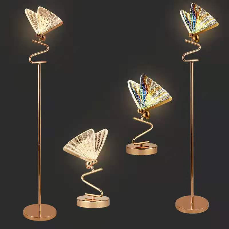 Modern Butterfly LED Lamp & Chandelier – Aluminum Acrylic Indoor Decorative Light