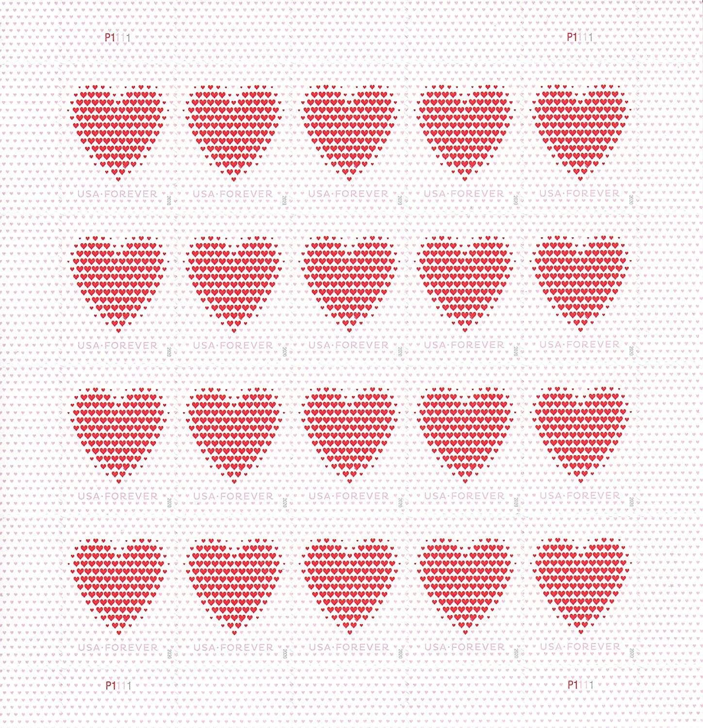2020 Made of Hearts First Class- Forever Postage Stamps