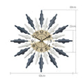 Modern Metal Wall Clock – Creative Luxury Style Decorative Home Clock (Small / Large)